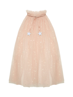 Mimi & Lula Kids' Princess Tulle Cape, Pink, Pink