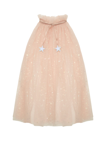 Mimi & Lula Kids' Princess Tulle Cape, Pink, Pink