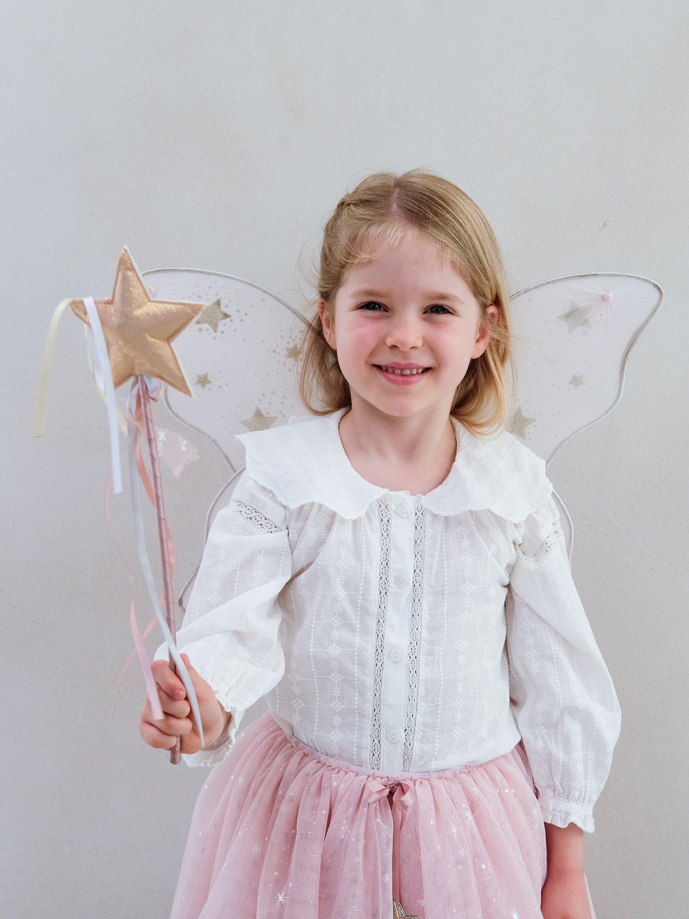 Product image 2 of 5, which shows Mimi & Lula Kids' Starry Night Wings, Pink