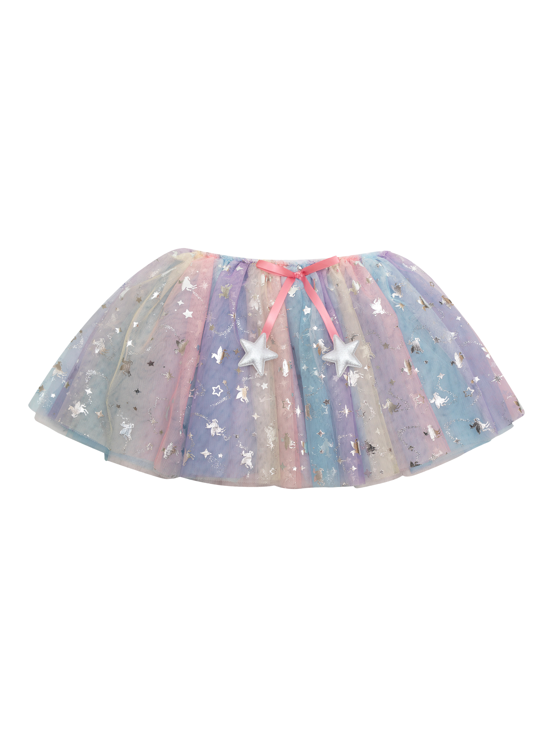Product image 1 of 6, which shows Mimi & Lula Kids' Unicorn Ombre Tutu, Multi