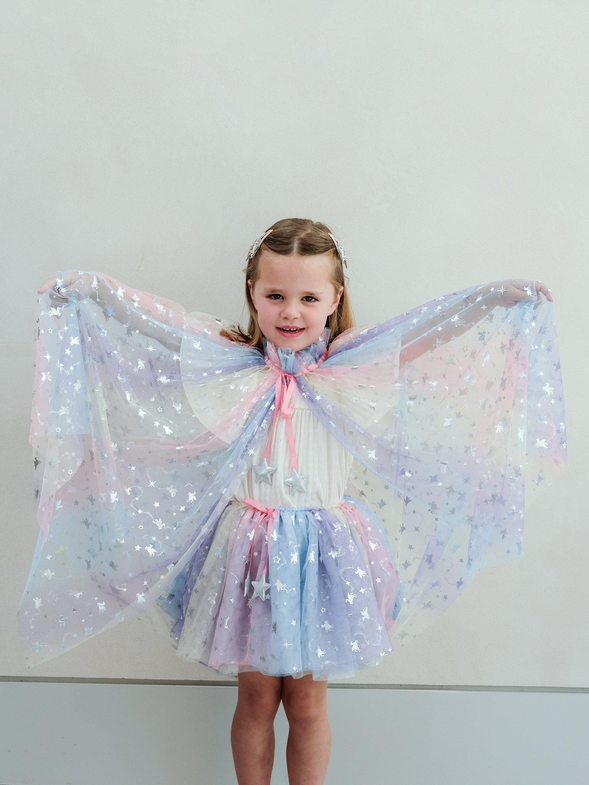 Product image 3 of 6, which shows Mimi & Lula Kids' Unicorn Ombre Tutu, Multi