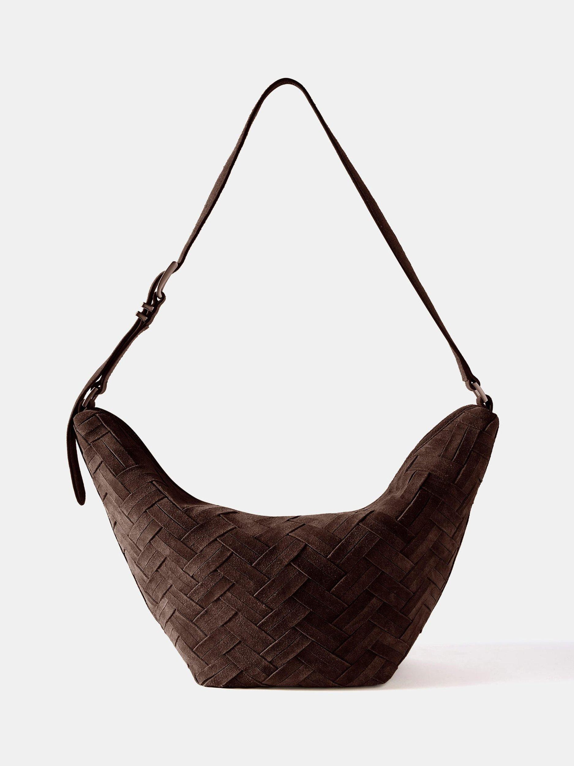 Mint Velvet Suede Woven Bag