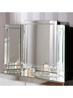 Yearn Bevelled Glass Dresser Mirror, 85 x 59cm, Clear, Multi