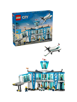 LEGO City 60502 Airport with Airplane Building Kit, Multi