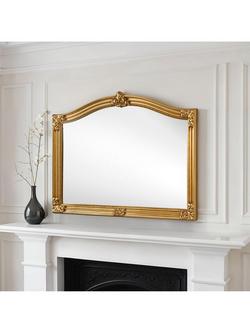 Yearn Overmantel Wall Mirror, 89 x 130cm - view 2, Gold