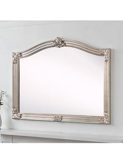 Yearn Overmantel Wall Mirror, 89 x 130cm, Silver