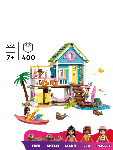 LEGO Friends 42699 Beach House with Seals Building Toy - view 2, Multi