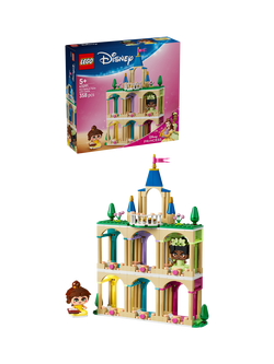 LEGO Disney 43291 Princess Mini Belle & Tiana with Castle Toy, Multi