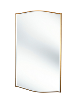 Yearn Aurelia Wood Frame Wall Mirror, 120 x 80cm, Gold, Multi