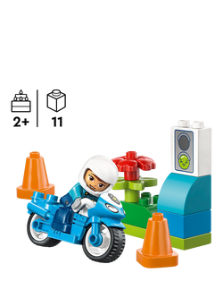 LEGO DUPLO 10471 Town Blue Police Motorcycle Playset - view 2, Multi