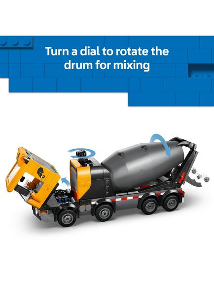 LEGO City 60478 Cement Mixer Model Building Kit - view 2, Multi