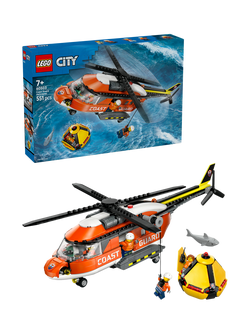 LEGO City 60503 Coast Guard Helicopter Toy Building Set, Multi