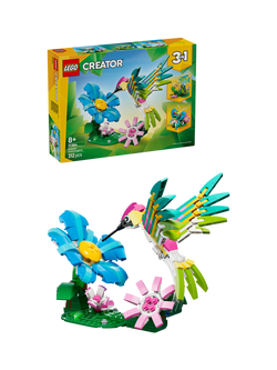 LEGO Creator 31384 Wild Animals: Colourful Hummingbird 3-in-1 Building Toy, Multi