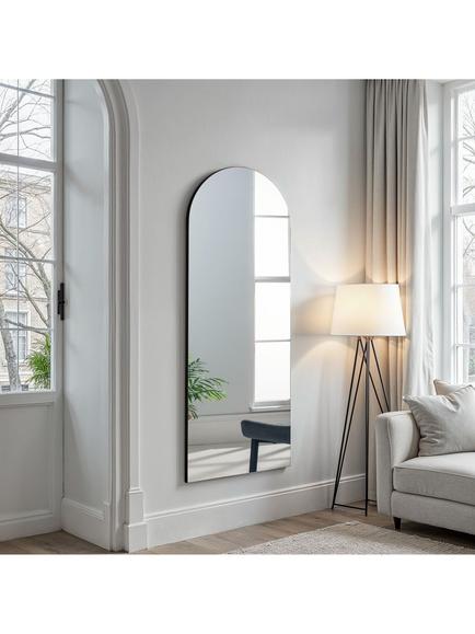 Yearn Delicacy Tall Arched Full-Length Mirror, 170 x 70cm - view 2, Black