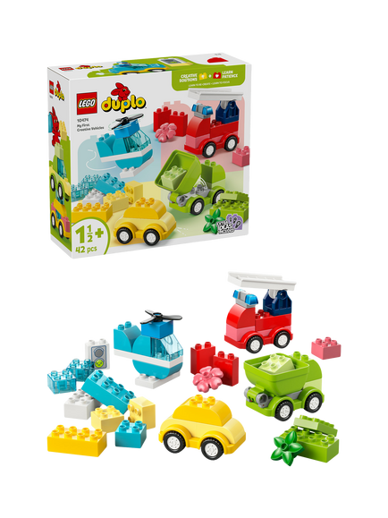 LEGO DUPLO 10474 My First Creative Vehicles Toy, Multi