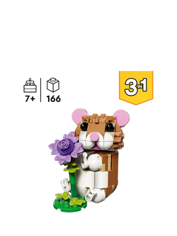 LEGO Creator 31376 Cute Hamster with a Flower 3-in-1 Building Toy - view 2, Multi