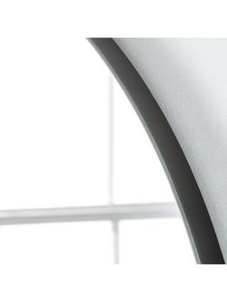 Yearn Deluxe Overmantel Wood Frame Wall Mirror, 70 x 90cm - view 2, Black