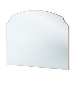 Yearn Deluxe Overmantel Wood Frame Wall Mirror, 70 x 90cm, Gold
