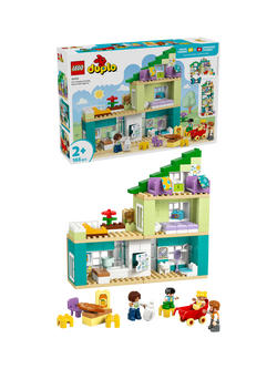 LEGO DUPLO 10470 Modern Family House with Figures 3-in-1 Educational Toy, Multi