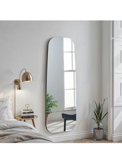 Yearn Hoxley Pebble Wall Mirror, 170 x 70cm, Black