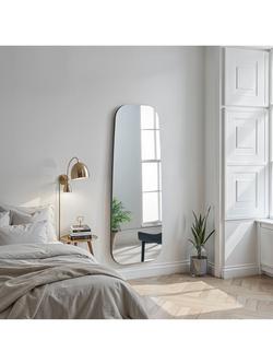 Yearn Hoxley Pebble Wall Mirror, 170 x 70cm - view 2, Black