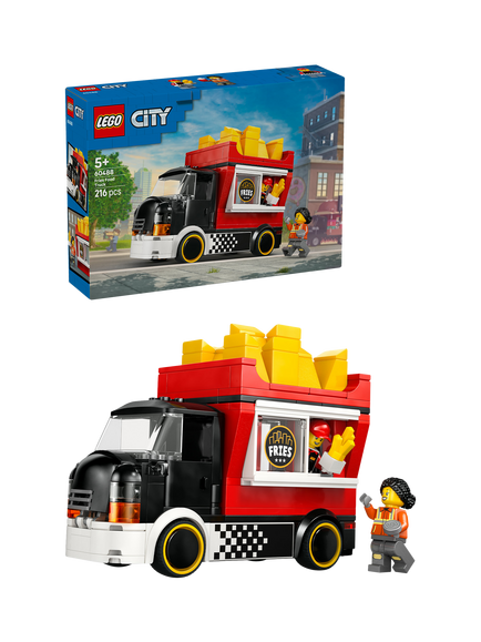 LEGO City 60488 Fries Food Truck Toy Building Set, Multi