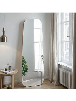 Yearn Hoxley Pebble Wall Mirror, 170 x 70cm, Gold