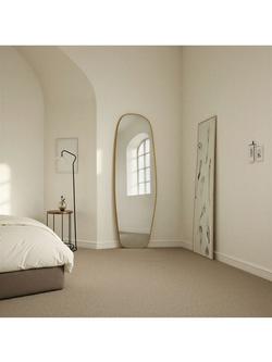 Yearn Irregular Tall Wood Frame Wall Mirror, 170 x 50cm, Gold - view 2, Gold