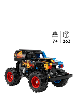 LEGO Technic 42219 Monster Jam Grave Digger Fire & Ice Truck Toy - view 2, Multi