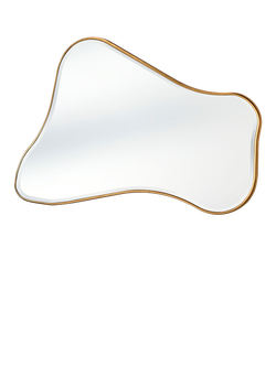 Yearn Juliet Wood Frame Wall Mirror, 120 x 80cm, Gold, Gold