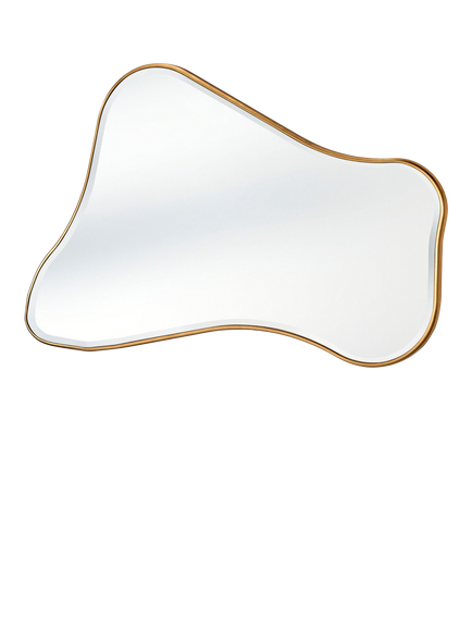 Yearn Juliet Wood Frame Wall Mirror, 120 x 80cm, Gold, Gold