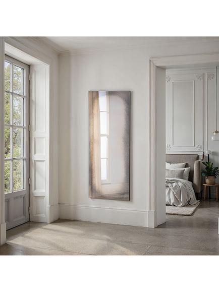 Yearn Lambeth Antiqued Full-Length Rectangular Wall Mirror, 170 x 70cm, Black - view 2, Black
