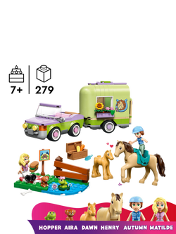 LEGO Friends 42695 Horse & Baby Foal Trailer Toy - view 2, Multi