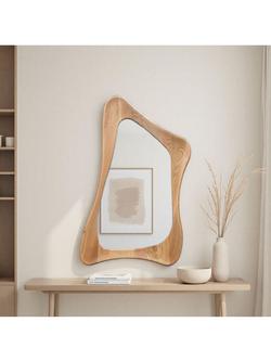 Yearn Maya Oak Wood Wall Mirror, 120 x 80cm, Natural, Natural