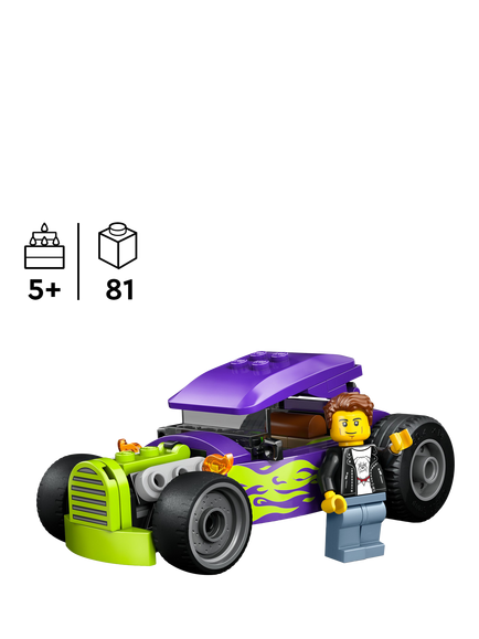 LEGO City 60485 Hot Rod Car Toy - view 2, Multi