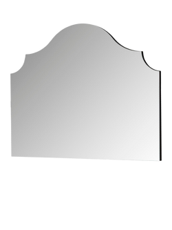 Yearn Precious Arched Overmantel Wall Mirror, 70 x 90cm - view 2, Black