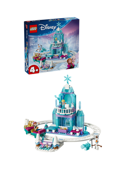 LEGO Disney 43281 Frozen Elsa’s Ice Castle & Snow Ride Adventure Building Toy, Multi