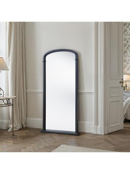 Yearn Refined Full-Length Arched Wall Mirror, 170 x 81cm, Black