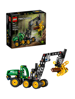 LEGO Technic 42218 John Deere 1470H Wheeled Harvester Construction Vehicle Toy, Multi