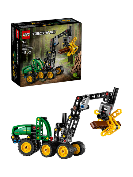 LEGO Technic 42218 John Deere 1470H Wheeled Harvester Construction Vehicle Toy, Multi