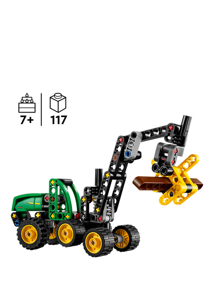 LEGO Technic 42218 John Deere 1470H Wheeled Harvester Construction Vehicle Toy - view 2, Multi