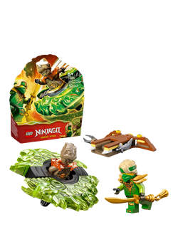 LEGO Ninjago 71850 Lloyd vs. Earth Monster Spinner Battling Tops Toy, Multi