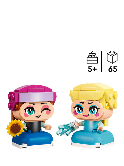 LEGO Disney 43284 Frozen Mini Anna & Elsa Figures Building Toy - view 2, Multi
