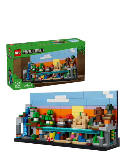 LEGO Minecraft 21589 Mini Biomes Building Toy, Multi