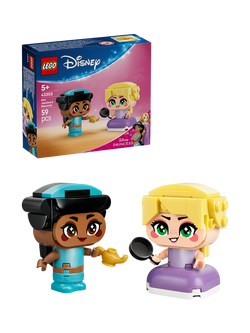 LEGO Disney 43303 Princess Mini Jasmine & Rapunzel Figures Building Toy, Multi