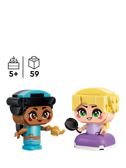 LEGO Disney 43303 Princess Mini Jasmine & Rapunzel Figures Building Toy - view 2, Multi
