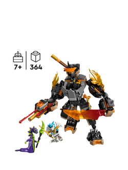 LEGO Ninjago 71854 Cole's Mission Mech & Dragon Zane Ninja Toy - view 2, Multi