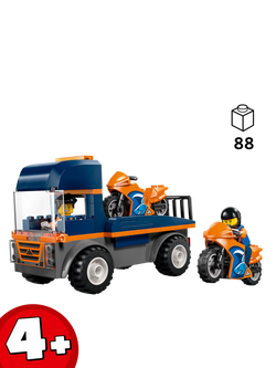 LEGO City 60491 Motorcycle Transporter Toy Building Kit - view 2, Multi