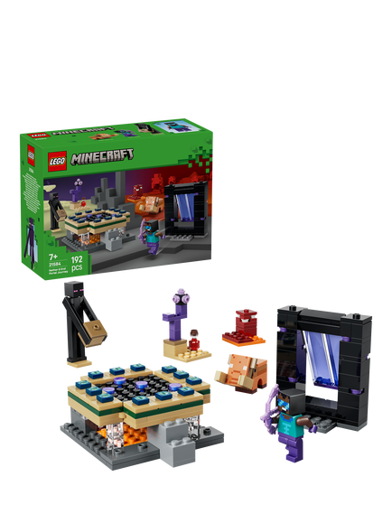 LEGO Minecraft 21584 Nether & End Portal Journey Building Toy, Multi