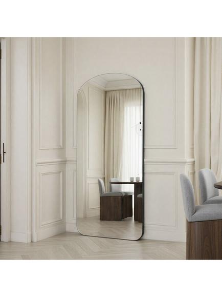 Yearn Soho Full-Length Arched Wall Mirror, 170 x 80cm, Black